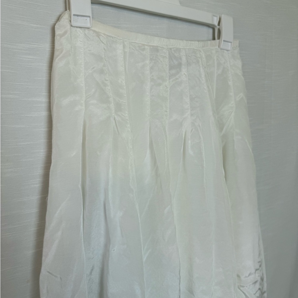 Vintage Newport News Cream A-Line Skirt - Picture 4 of 6